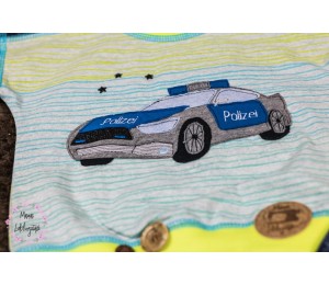 Stickdatei - Polizeiauto Fransenappli